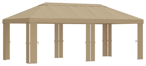 Plachta na altán 6 x 3 m Béžová Polyester 190 gsm