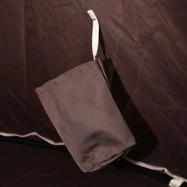 KONDELA Závěsné houpací křeslo, šedohnědá TAUPE, KLORIN NEW TYP 2 BIG SIZE CACOON HAMMOCK