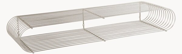 Kovová police Curva, Š 80 cm