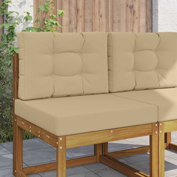 Venkovní polštář na pohovku 2 pcs Béžová Polyester