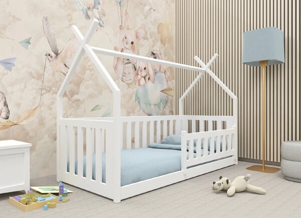 Lano Furniture Dětská postýlka týpí BODIO bílá Rozměr (cm): 90x190