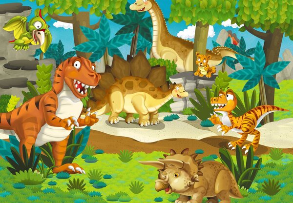 Fototapeta - Dinosaurie (245x170 cm)