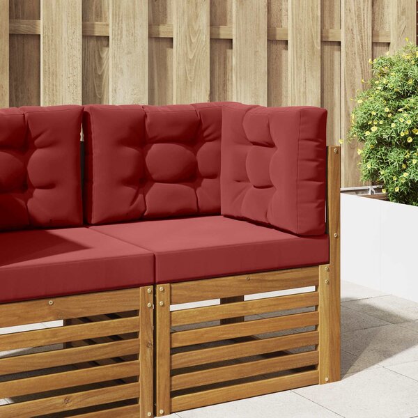 Venkovní polštář na pohovku 3 pcs vínová červená Polyester