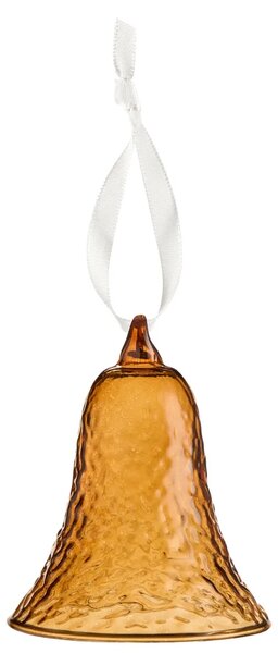 COOEE Design Skleněný zvoneček Gry Cognac - 8 cm CED511