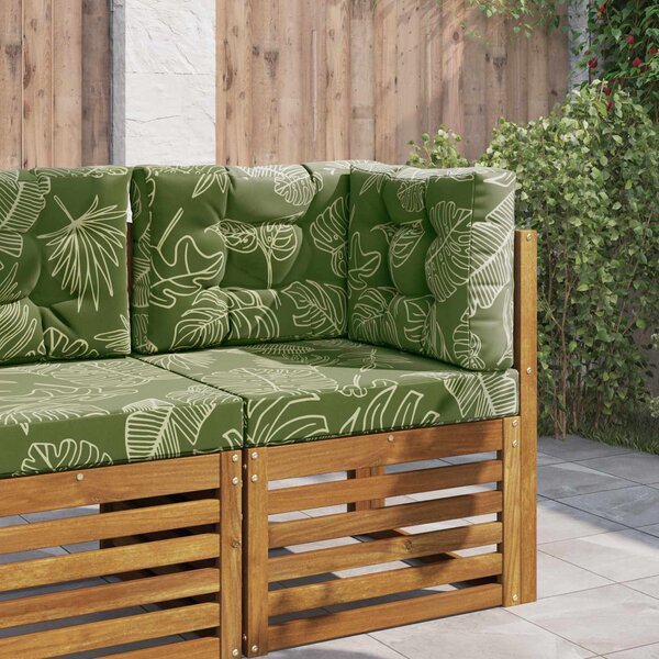 Venkovní polštář na pohovku 3 pcs Listový design Polyester