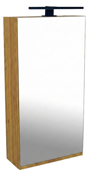 Comodo Zrcadlová skříňka Atica GO 40 ZS LED-B s osvětlením Any LED 30 B, černá