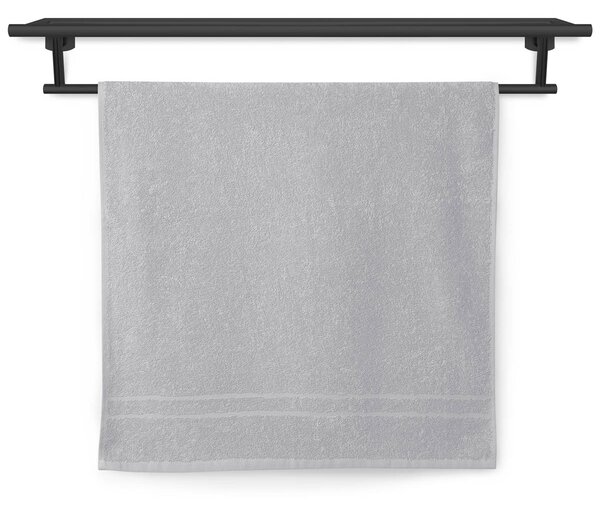 Ručník s osuškou Veba RUJANA Pruh světlá šedá s výšivkou Střelec Velikost: 50x100 cm + 70x140 cm