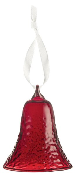 COOEE Design Skleněný zvoneček Gry Deep Red - 8 cm CED512
