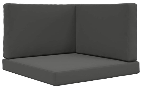 Venkovní polštář na pohovku 3 pcs Antracit Polyester