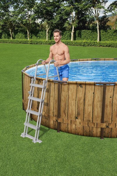 Bazén BESTWAY Steel Pro MAX BES56725 s příslušenstvím 488x122x488 cm