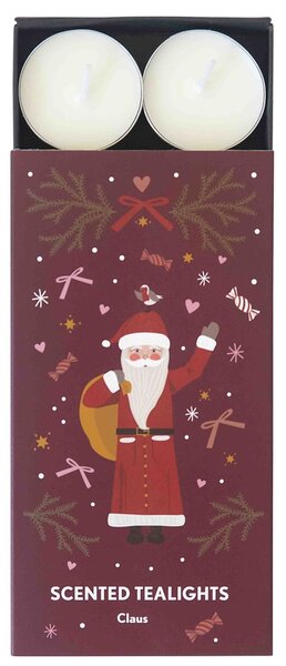 Pluto Sada vonných čajových svíček Santa Claus - 8 ks PL157