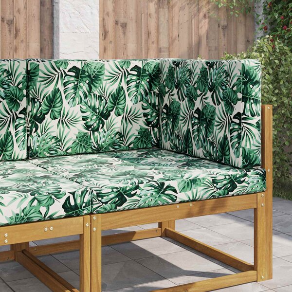 Venkovní polštář na pohovku 3 pcs Vzor listů Polyester