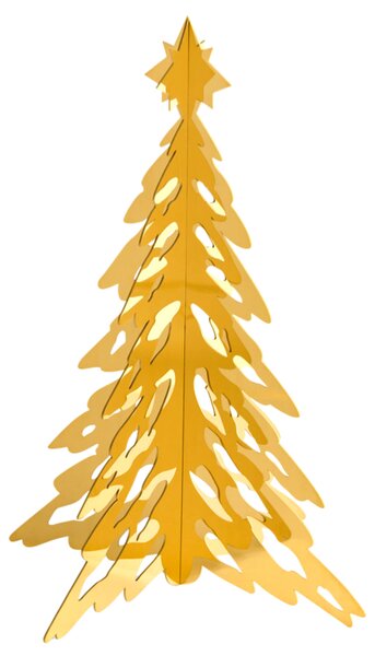 COOEE Design Kovový stromeček Pinetree Brass - 15 cm CED492