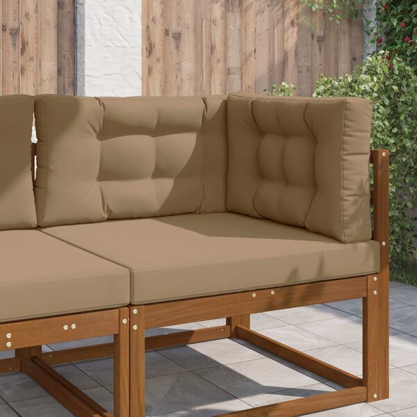 Venkovní polštář na pohovku 3 pcs Taupe Polyester