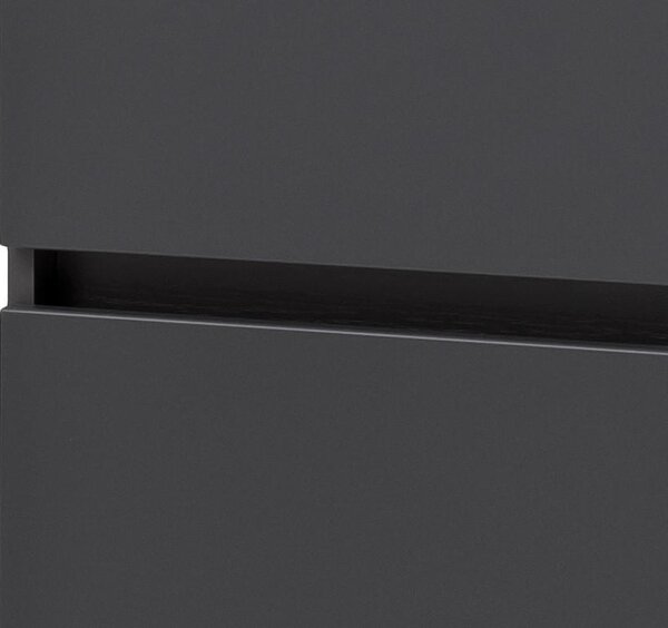 VYSOKÁ SKŘÍŇ, šedá, barvy grafitu, 40/180/35 cm Held - Koupelnové série, Online Only
