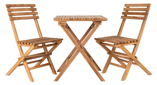 House Nordic Café set 2 židlí a stolku CUENCA teak 7001142