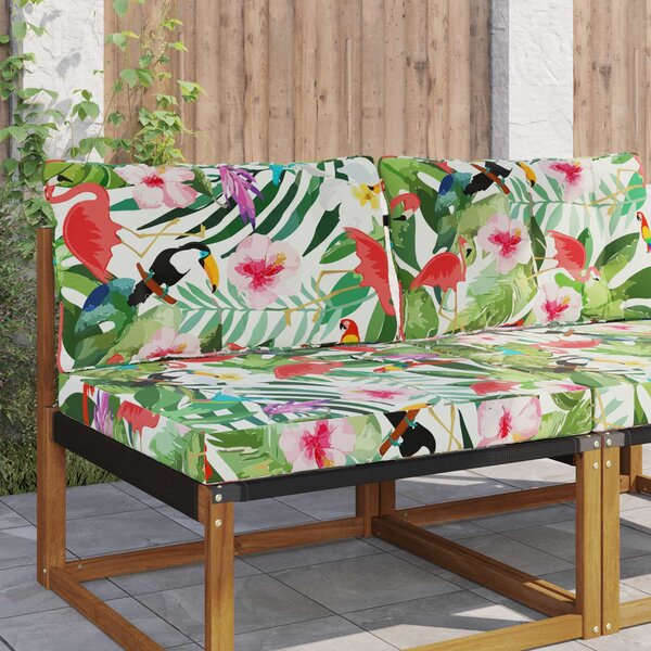 Venkovní polštář na pohovku Polyester pestrá 80 x 68,5 x 8 cm