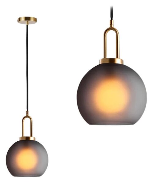 Toolight - Stropní svítidlo 20cm 1xE27 60W PP626-1CP, šedá, OSW-05630