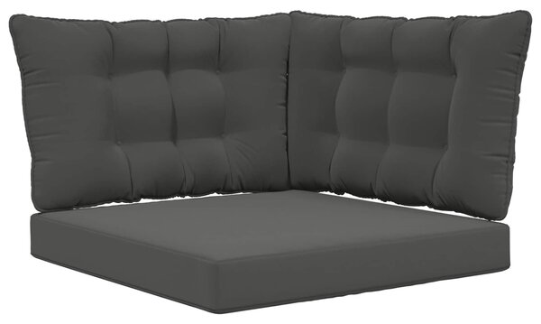 Venkovní polštář na pohovku Polyester Antracit 80 x 43 x 10 cm