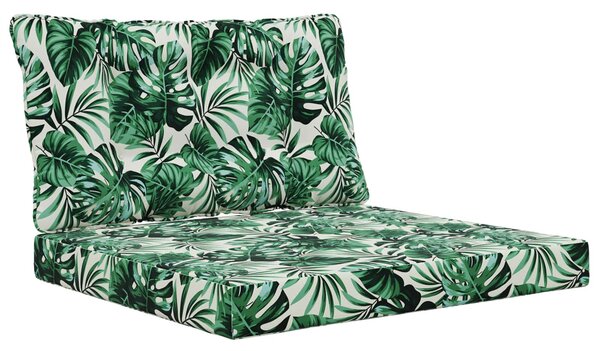 Venkovní polštář na pohovku Polyester Vzor listů Vzor listů