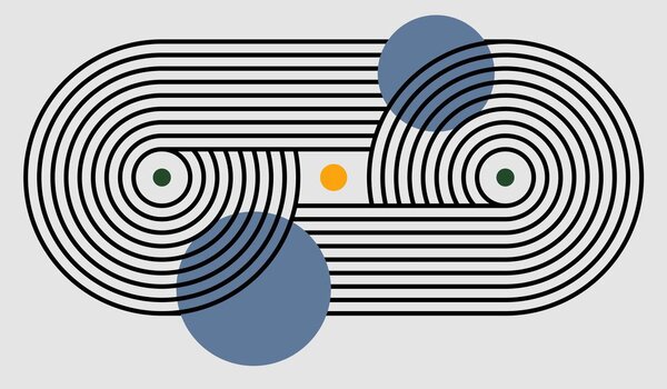 Fototapeta - Minimalistická abstrakce III. (245x170 cm)