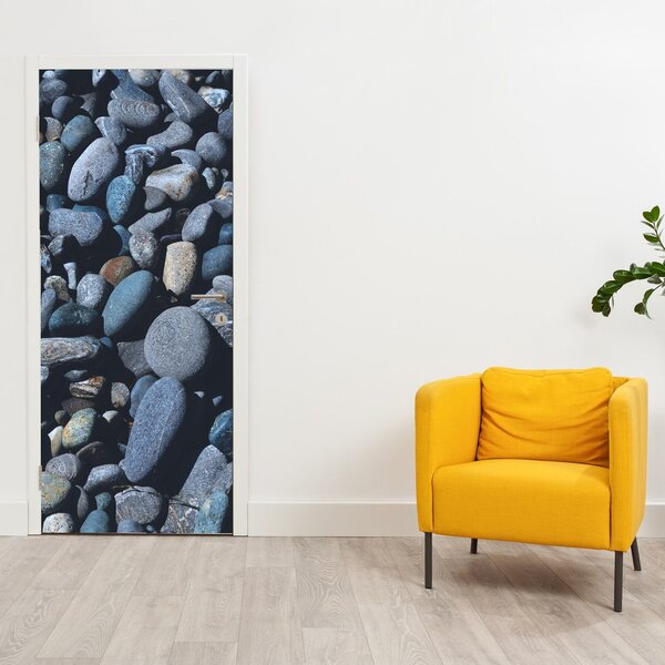 Fototapeta na dveře - Plážové oblázky (95x205cm)