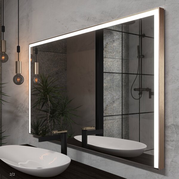 Zrcadlo do koupelny s LED osvětlením F3
