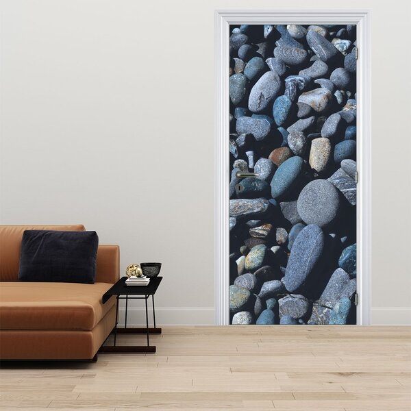 Fototapeta na dveře - Plážové oblázky (95x205cm)