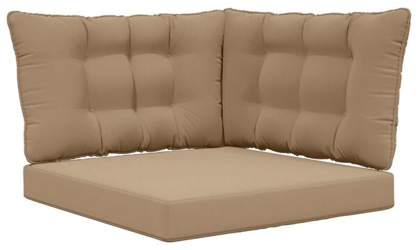 Venkovní polštář na pohovku Polyester Taupe 80 x 43 x 10 cm