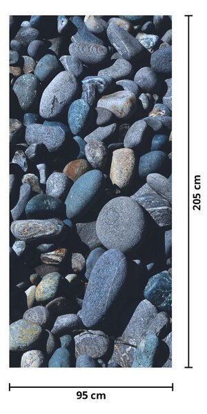 Fototapeta na dveře - Plážové oblázky (95x205cm)