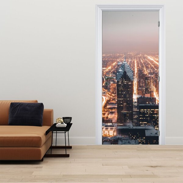 Fototapeta na dveře - Metropole (95x205cm)