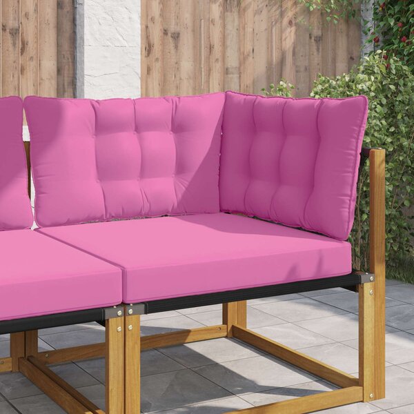 Venkovní polštář na pohovku Polyester Růžová 80 x 43 x 10 cm