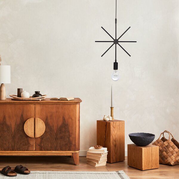 Toolight Geometrická lampa LE-02 Star černá