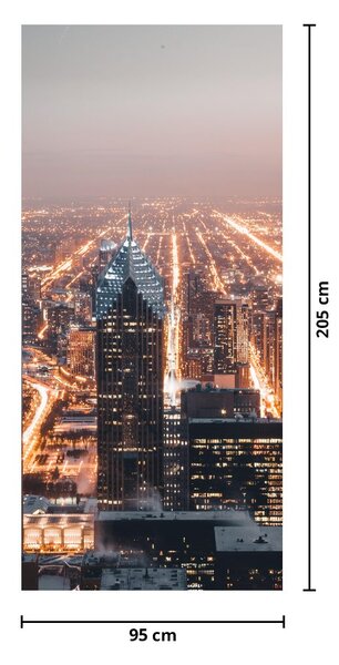 Fototapeta na dveře - Metropole (95x205cm)