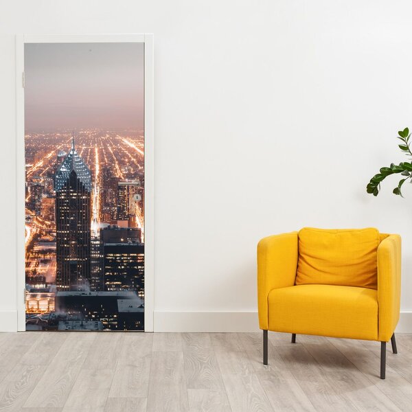 Fototapeta na dveře - Metropole (95x205cm)