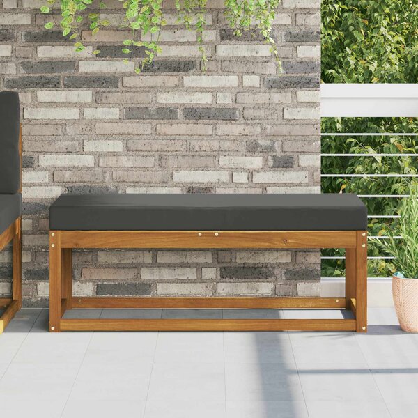 Venkovní sedací polštář Antracit 115 x 40 x 8 cm 100% polyester