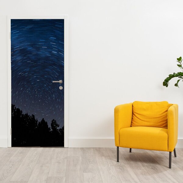 Fototapeta na dveře - Noční obloha (95x205cm)