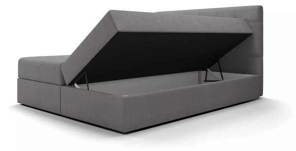 Moderní postel 140x200 s úložným prostorem STIG 5 - světle hnědá