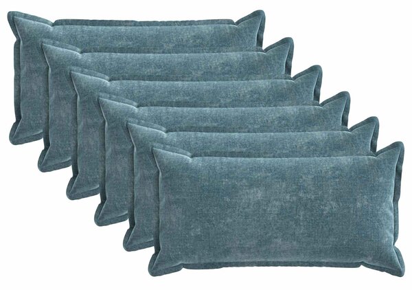 Povlak na polštář 6 pcs HOUTEN Modrá 40 x 70 cm