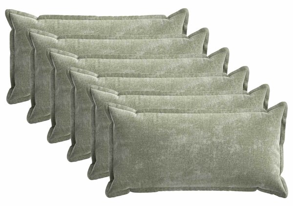 Povlak na polštář 6 pcs HOUTEN Zelená 40 x 70 cm