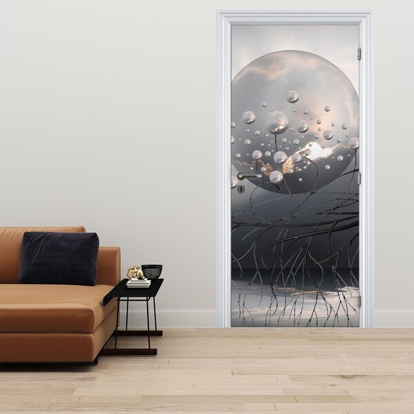 Fototapeta na dveře - Abstraktní koule (95x205cm)