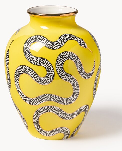 Porcelánová váza se zlatými akcenty Eden, V 27 cm