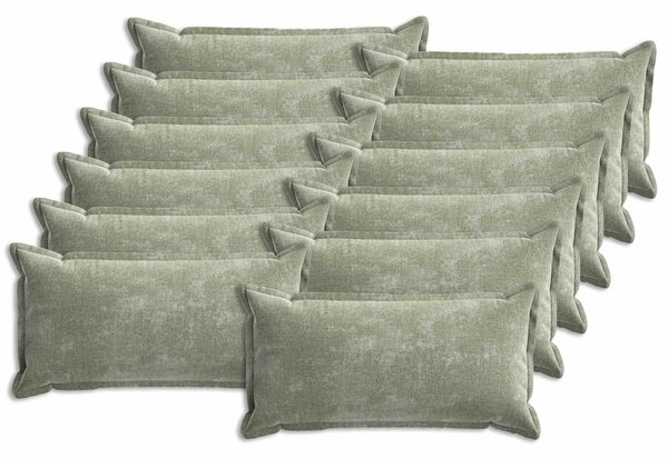 Povlak na polštář 12 pcs HOUTEN Zelená 40 x 80 cm