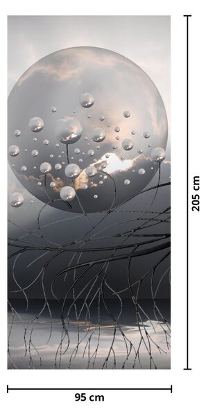 Fototapeta na dveře - Abstraktní koule (95x205cm)