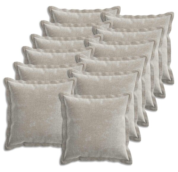 Povlak na polštář 12 pcs HOUTEN Světle šedá 50 x 50 cm