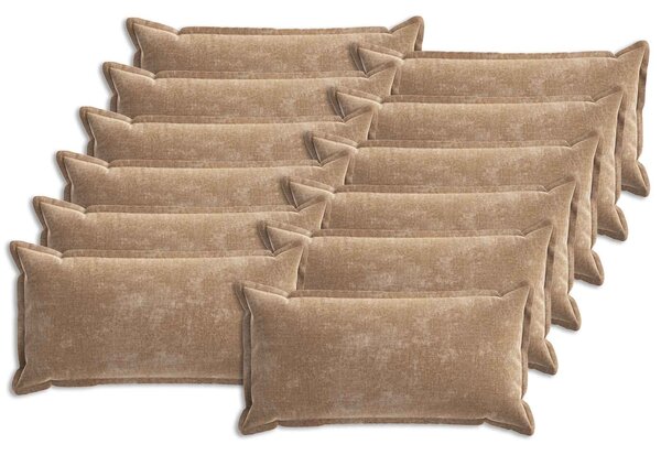 Povlak na polštář 12 pcs HOUTEN Hnědá 40 x 80 cm