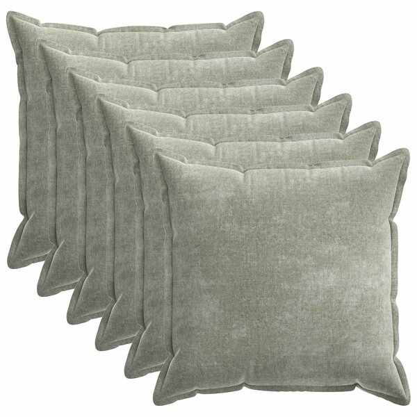 Povlak na polštář 6 pcs HOUTEN Zelená 55 x 55 cm