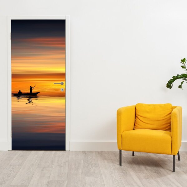 Fototapeta na dveře - Plavba na loďce (95x205cm)
