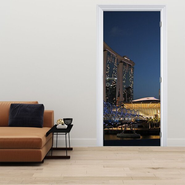 Fototapeta na dveře - Metropole (95x205cm)