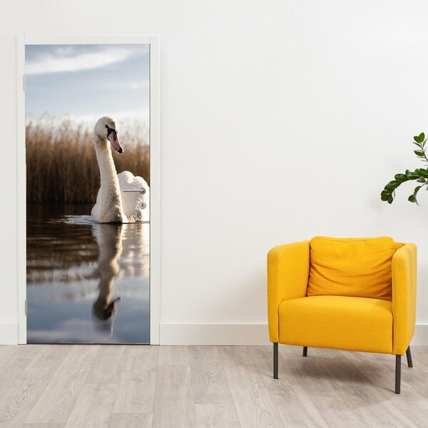Fototapeta na dveře - Labuť (95x205cm)